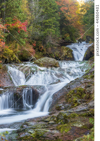 長野縣Oshidori隱藏的瀑布 長野縣Oshidori隱藏的瀑布 44860481