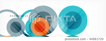 Overlapping circles design background Overlapping circles design background 44861720