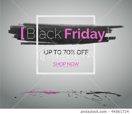 Fashion Black Friday sale vector banner for advert 44861724