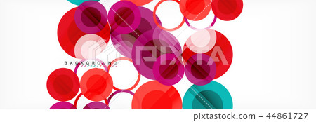 Overlapping circles design background Overlapping circles design background 44861727