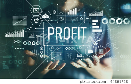 Profit with young man Profit with young man 44861728