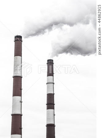 Factory Exhaust Pipes. Smoking chimneys power Factory Exhaust Pipes. Smoking chimneys power 44862915