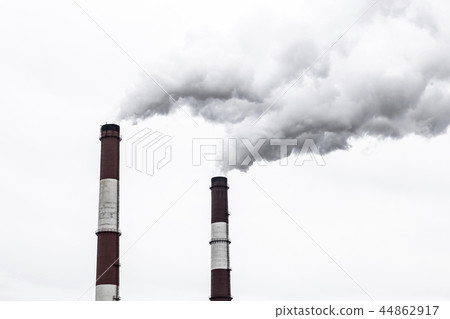 Factory Exhaust Pipes. Smoking chimneys power 44862917