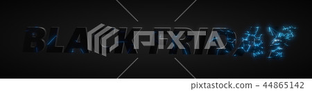 black friday concept with broken black text. 3d illustration black friday concept with broken black text. 3d illustration 44865142