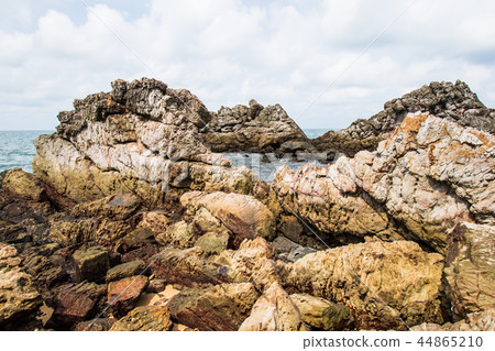 Rocks on the beach or Hin Khrong view point. Rocks on the beach or Hin Khrong view point. 44865210