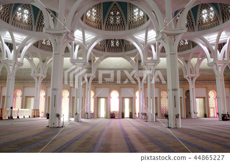 The interior of Sarawak State Mosque. The interior of Sarawak State Mosque. 44865227