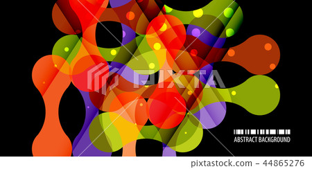 Geometric metaballs colorful abstract background Geometric metaballs colorful abstract background 44865276