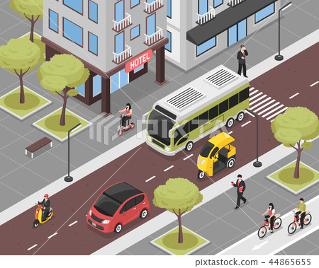 Eco City Background 44865655