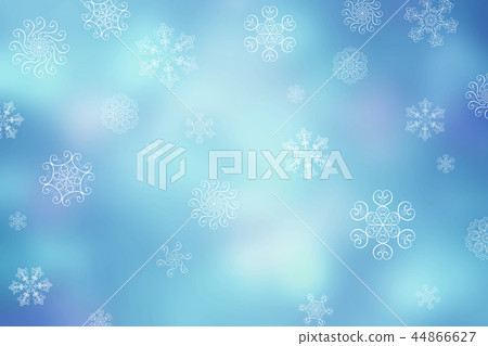 Christmas abstract winter snowflakes background  44866627