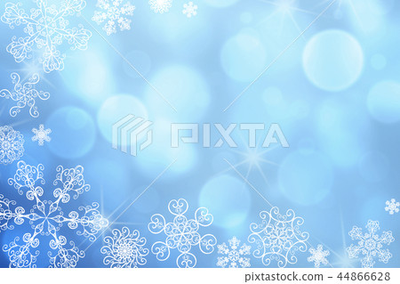 Christmas abstract winter snowflakes background  44866628