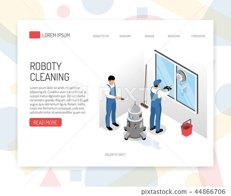 Cleaning Service Isometric Design Cleaning Service Isometric Design 44866706