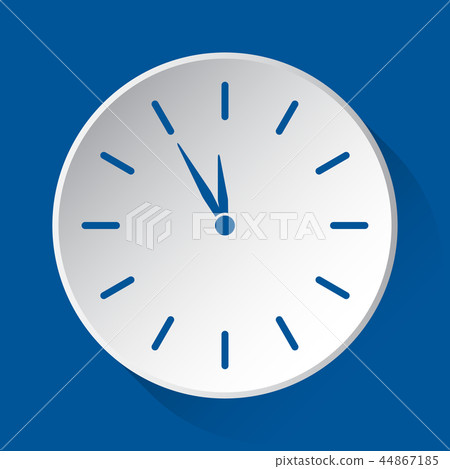 last minute clock - blue icon on white button last minute clock - blue icon on white button 44867185