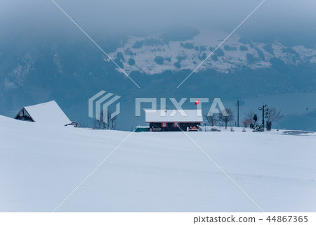 Winter landscape in the mountains. Winter landscape in the mountains. 44867365