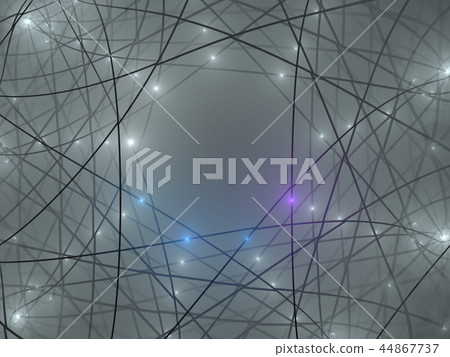 Abstract intricate spiral ornament with sparkling 44867737