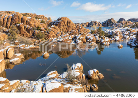 Watson lake Winter Landscape 44868300