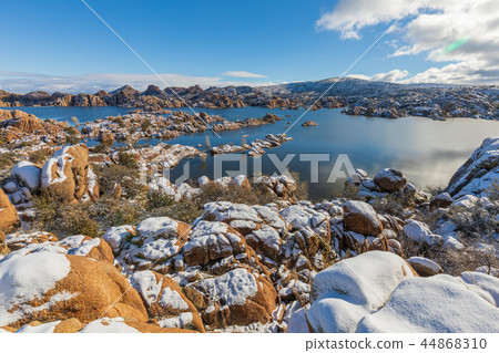 Watson lake Winter Landscape 44868310