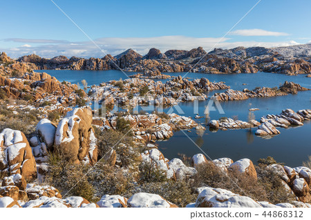 Watson lake Winter Landscape 44868312