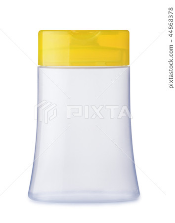 Front view of empty cosmetic bottle Front view of empty cosmetic bottle 44868378