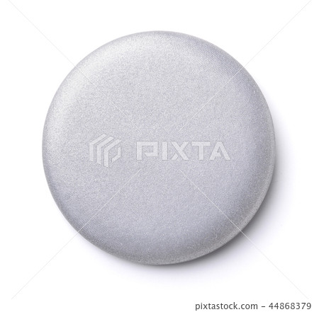 Blank silver button badge Blank silver button badge 44868379