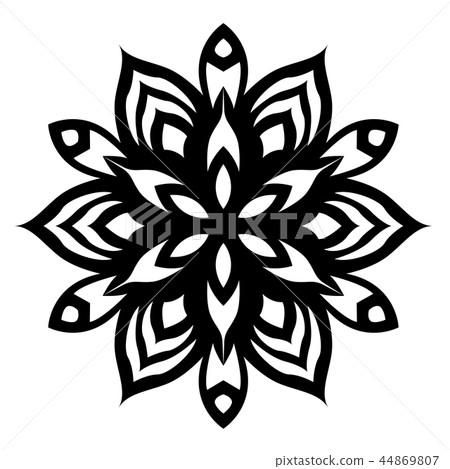 Silhouette of snowflakes icons white background - Stock Illustration ...