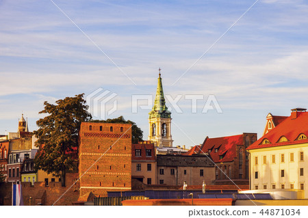Torun Old Town from the bridge at sunset 44871034