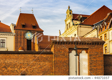 Torun Old Town from the bridge at sunset 44871037