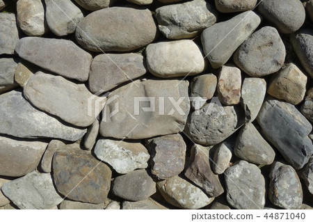 Cobblestone wall material background samurai residences Izumi City Kagoshima Prefecture Cobblestone wall material background samurai residences Izumi City Kagoshima Prefecture 44871040