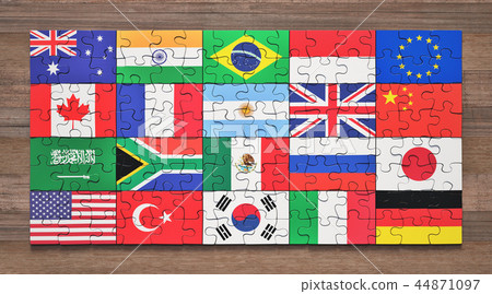 G20 Member Puzzle Flags G20 Member Puzzle Flags 44871097