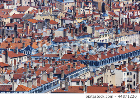 Roofs of Old Town in Lyon 44871220