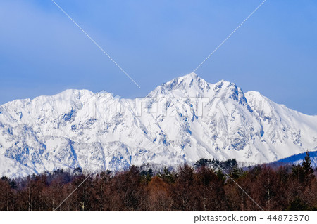 Goryudake (Winter) seen from Nakayama Plateau Goryudake (Winter) seen from Nakayama Plateau 44872370