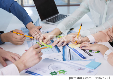 Hands of business people concept photo, Pictures of business people hands in office 190 44874721