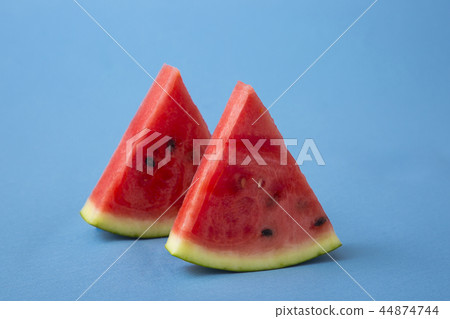Delicious summer fruits object photo, tomato, oriental melon and watermelon 099 44874744