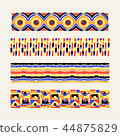 Set of ethnic art brushes in African style. 44875829