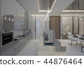 Kitchen Cabinet and appliance in kitchen room 44876464