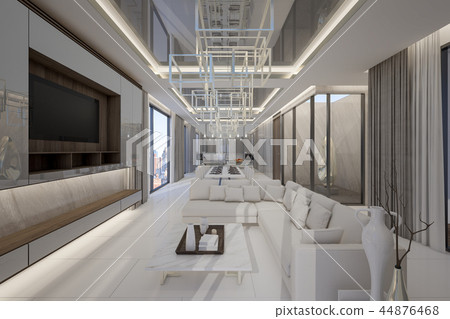 Luxury penthouse room in high rise condominium 44876468