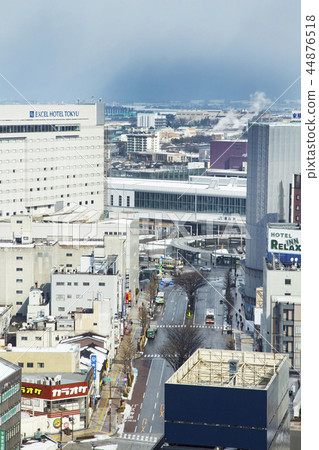 Scenery from Toyama City Hall observation tower (toward the north, to Toyama Station) 44876518