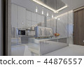 3d rendering of luxury kitchen in Penthouse room 44876557