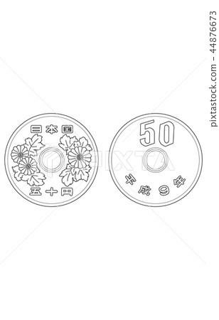 日元五十硬幣線 日元五十硬幣線 44876673