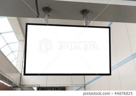 Large blank billboard on a street wall Large blank billboard on a street wall 44876825