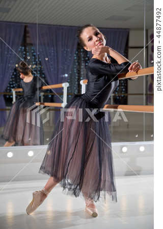 Ballerina in training hall Ballerina in training hall 44877492