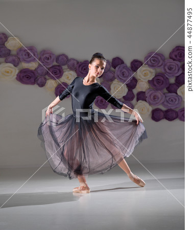 Ballerina in training hall Ballerina in training hall 44877495