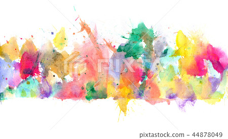 Watercolors splatters, splinter, blotches, blots Watercolors splatters, splinter, blotches, blots 44878049