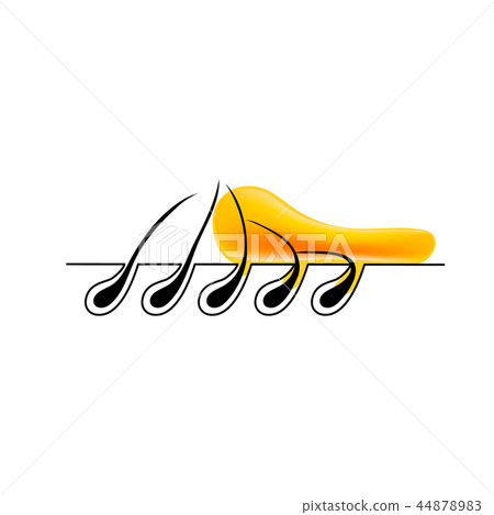 Depilation and sugaring. Woman leg with sugar Depilation and sugaring. Woman leg with sugar 44878983