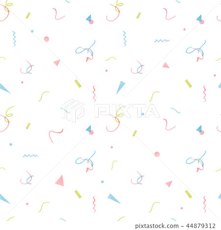Watercolor tropical palm leaf pattern 44879312