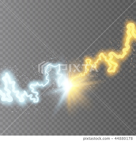 Vector illustration. Collision of two Vector illustration. Collision of two 44880178
