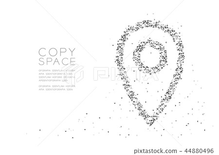 Abstract Geometric Low polygon square box pixel 44880496