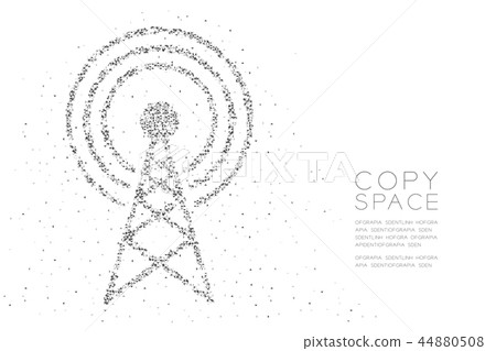 Abstract Geometric Low polygon square box pixel 44880508