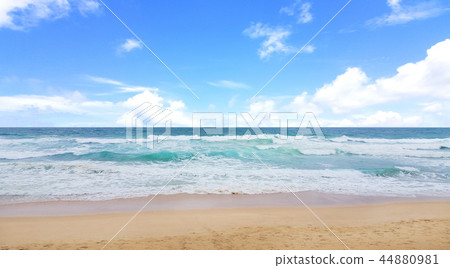 tropical summer sea sand beach and sky 44880981