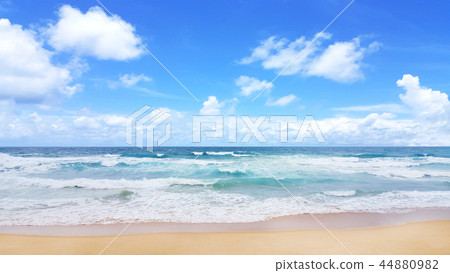 tropical summer sea sand beach and sky 44880982