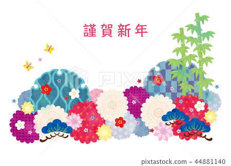 新年的卡片模板 44881140